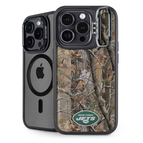NFL New York Jets Realtree AP Camo iPhone 16 Pro Kickstand Case